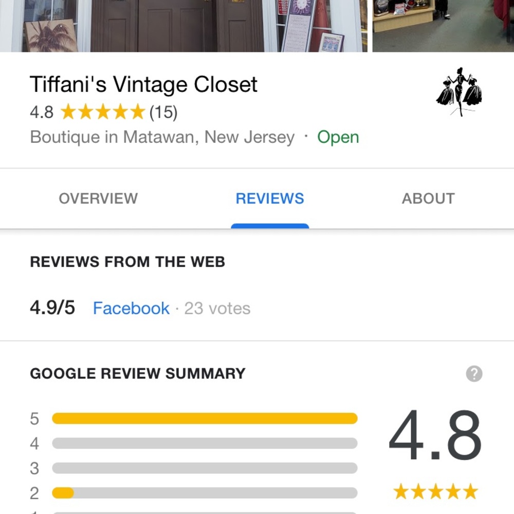 Our store reviews!